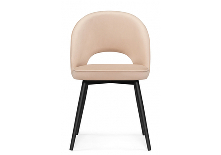 Стул на металлокаркасе Woodville Клэйн MR-26 , черный, ножки черные