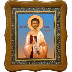 Марк Римский диакон священномученик. Икона на холсте.