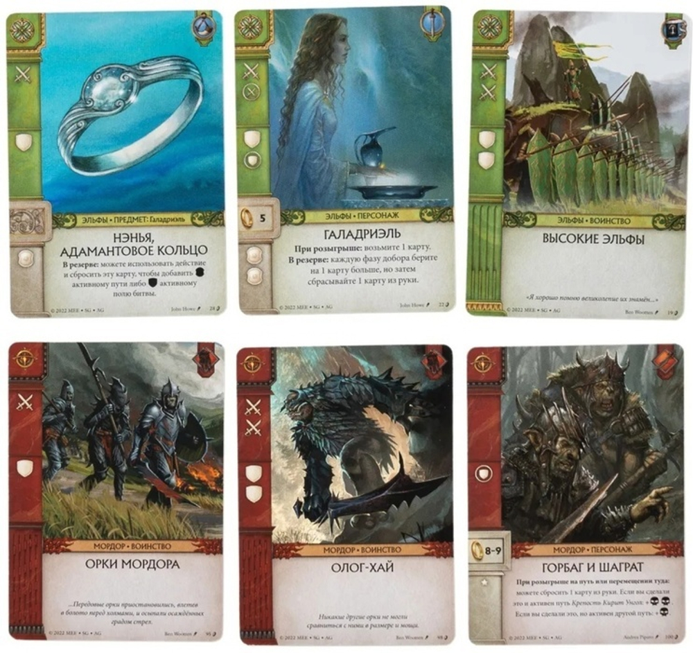 Война Кольца. Карточная игра