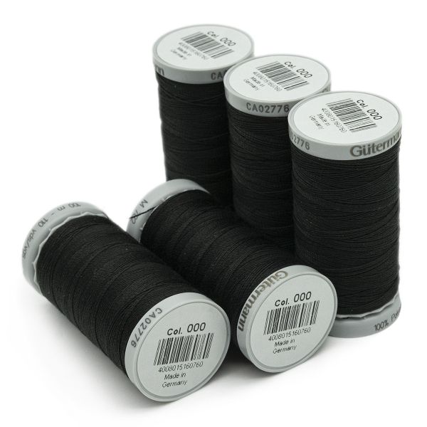 Нитки суперкрепкие Gutermann Extra Strong M782 №40 (100 метров), 5 кат. | _000 черный