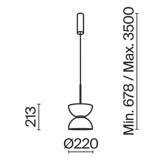 Подвесной светильник Киото / Kyoto 3000К 11Вт Maytoni mod178pl-l11w3k
