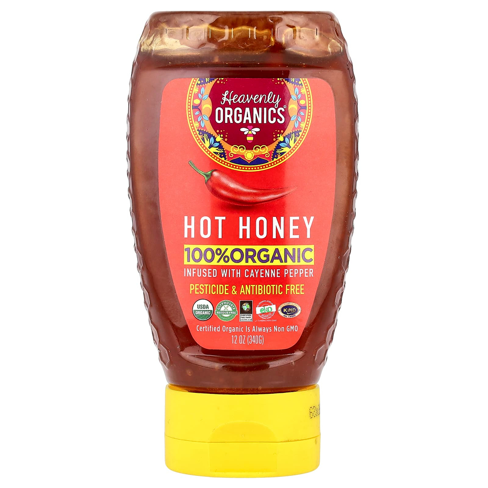 Heavenly Organics, 100% органический горячий мед, 340 г (12 унций)