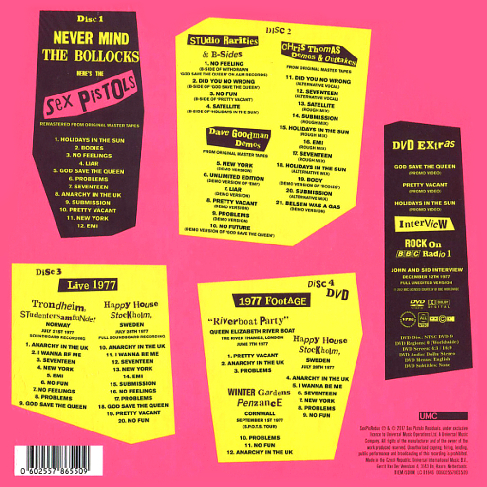 Расширенное издание Never Mind The Bollocks Here's The Sex