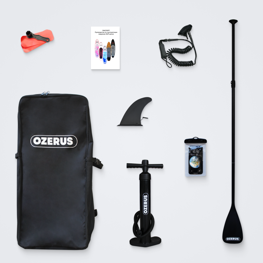 Sup board ozerus сап борд двухслойный. доска надувная 10.6' (цвет: акула)