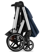 Детская прогулочная коляска Cybex Balios S Lux SLV Ocean Blue с дождевиком