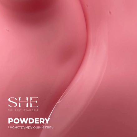 She Gel Construction Powdery - Конструирующий гель камуфлирующий, 15мл