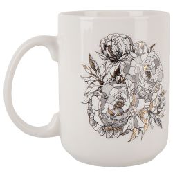 Кружка "Floristry" v=380мл (фарфор) (картонная цветная лента)