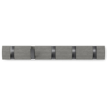 Вешалка настенная Flip, 5 крючков, серая