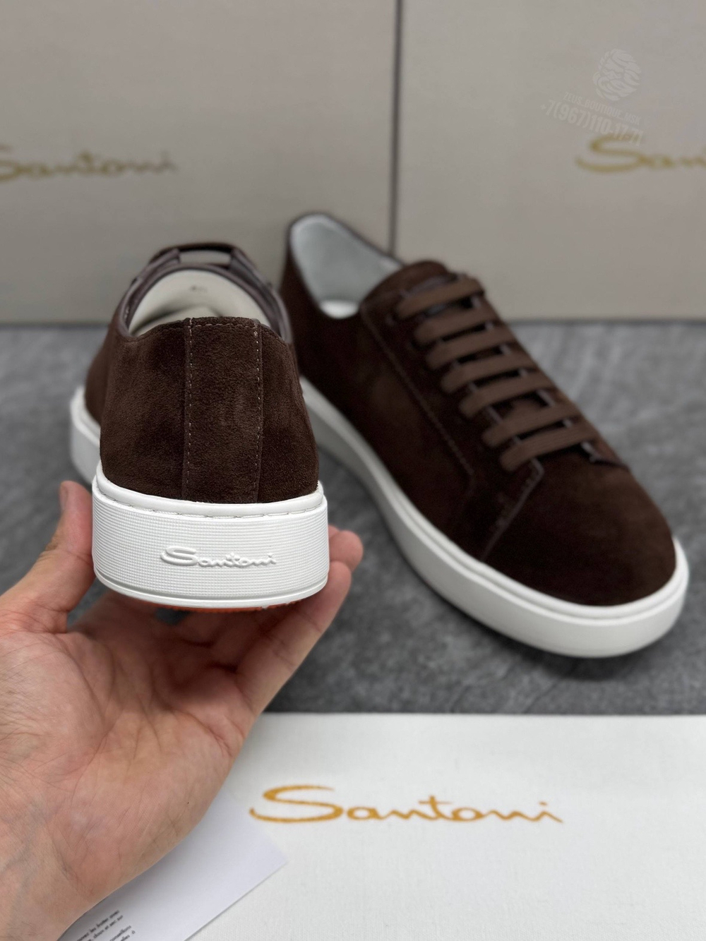 Кроссовки Santoni Cleanic