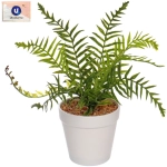 Цветок искусственный в горшке «Папоротник» 24см