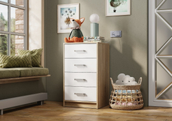 Комод высокий Мия КМ-02, дуб сонома