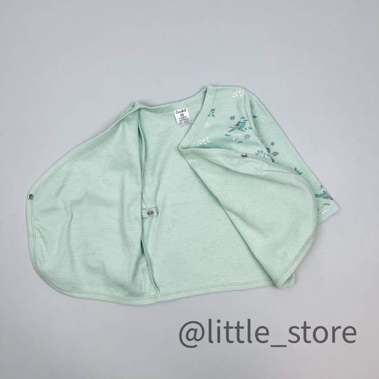 Кофточка хлопковая "Весенняя зелень" дымчатый нефрит