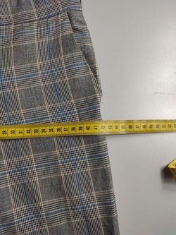 Брюки Zara в стильную клетку, маркировка S, визуально на 44 размер