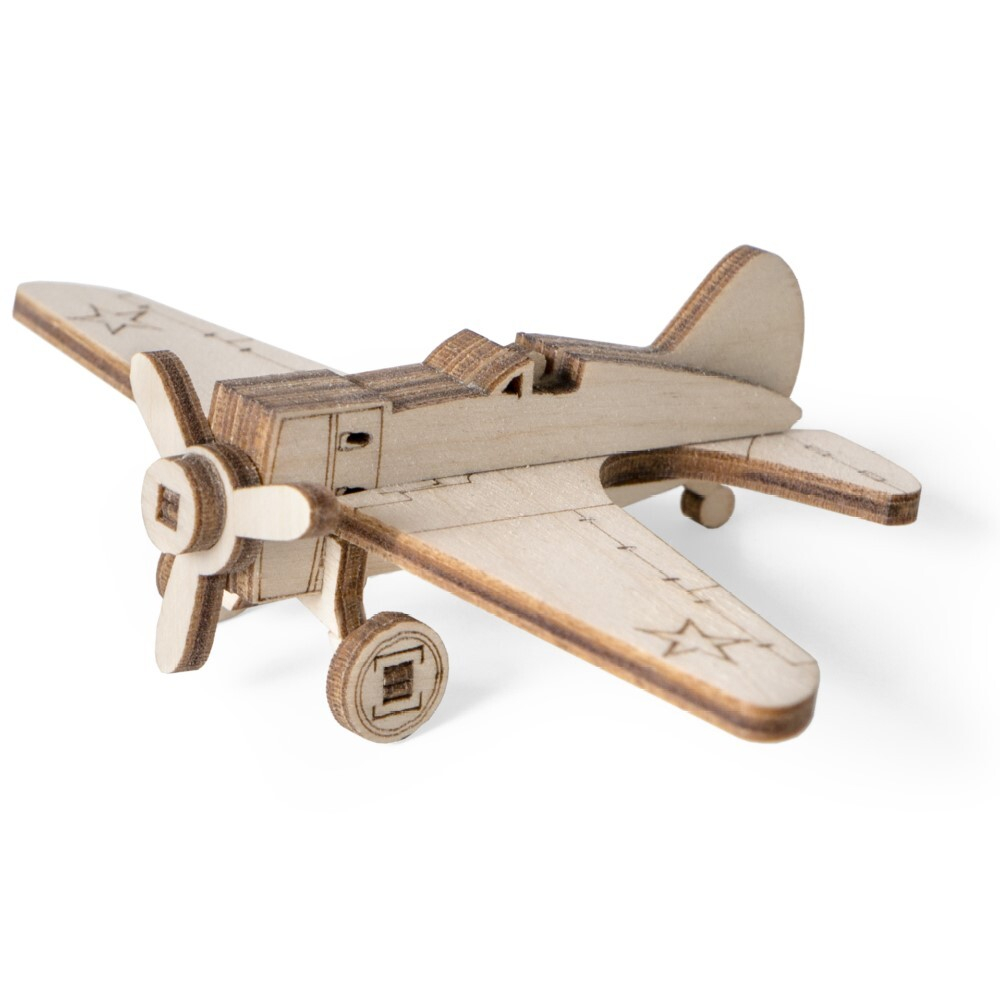 Советский истребитель И-16 Lemmo - Деревянный конструктор, сборная модель, для детей