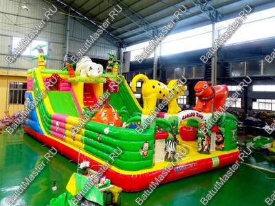 Коммерческий надувной батут "Сафари парк" 15*8*7 м