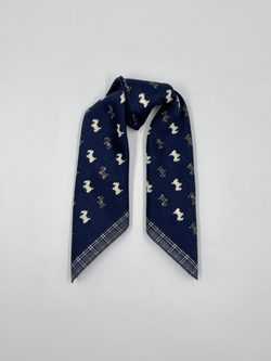 Платок синий с собачками Burberry