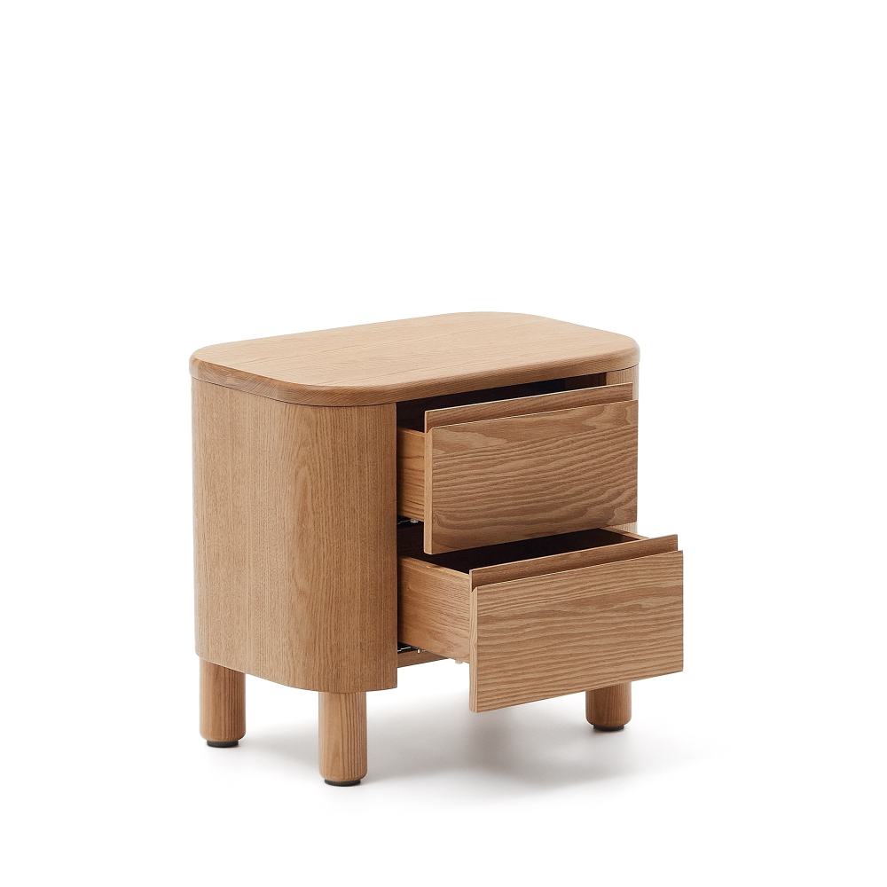 Прикроватная тумбочка Salaya из ясеневой фанеры 55 см x 50 см
