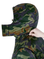 Специальный костюм СЕВЕРНЫЙ ПУТЬ® на меху из натуральной овечьей шерсти. Мехом утеплены и куртка и полукомбенизон, входящие в комплект.