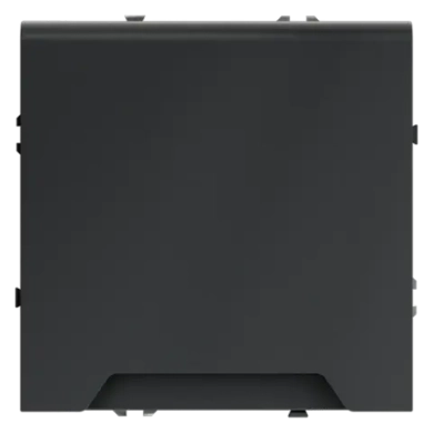 Розетка встраиваемая VOLTUM S70 с заземлением, защитными шторками и крышкой 16А, (графит)