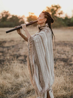 Burning Man пальто-пончо (кофе)