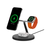 Зарядная станция MagSafe Belkin BoostCharge Pro для iPhone, Apple Watch и AirPods (Qi2) (WIZ009V2, EU) Беспроводная зарядка: Qi 15 Вт, магнитное крепление для зарядки Apple Watch. Проводная зарядка: нет. Сертификация Qi2. Есть LED-индикация