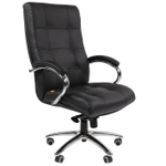 Офисное кресло CHAIRMAN 424, натуральная кожа/экокожа