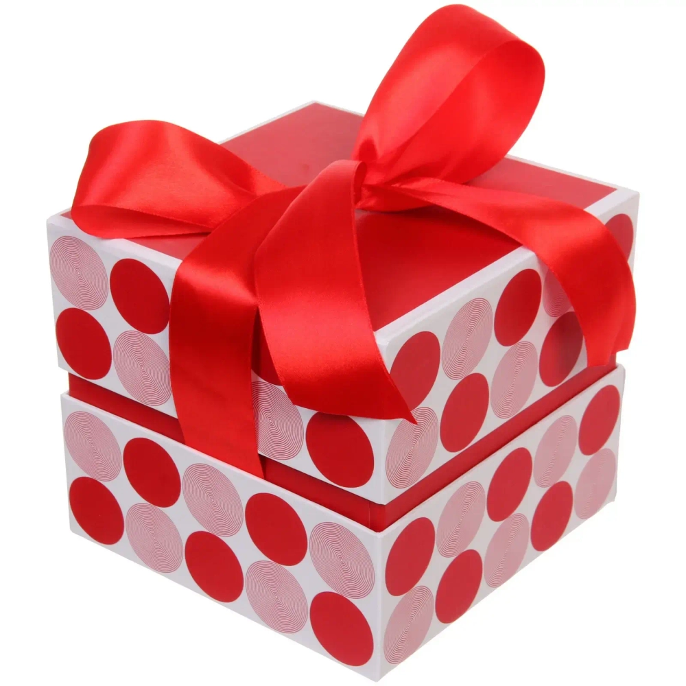 Коробка подарочная «Нежный горох» 16*16*14 см