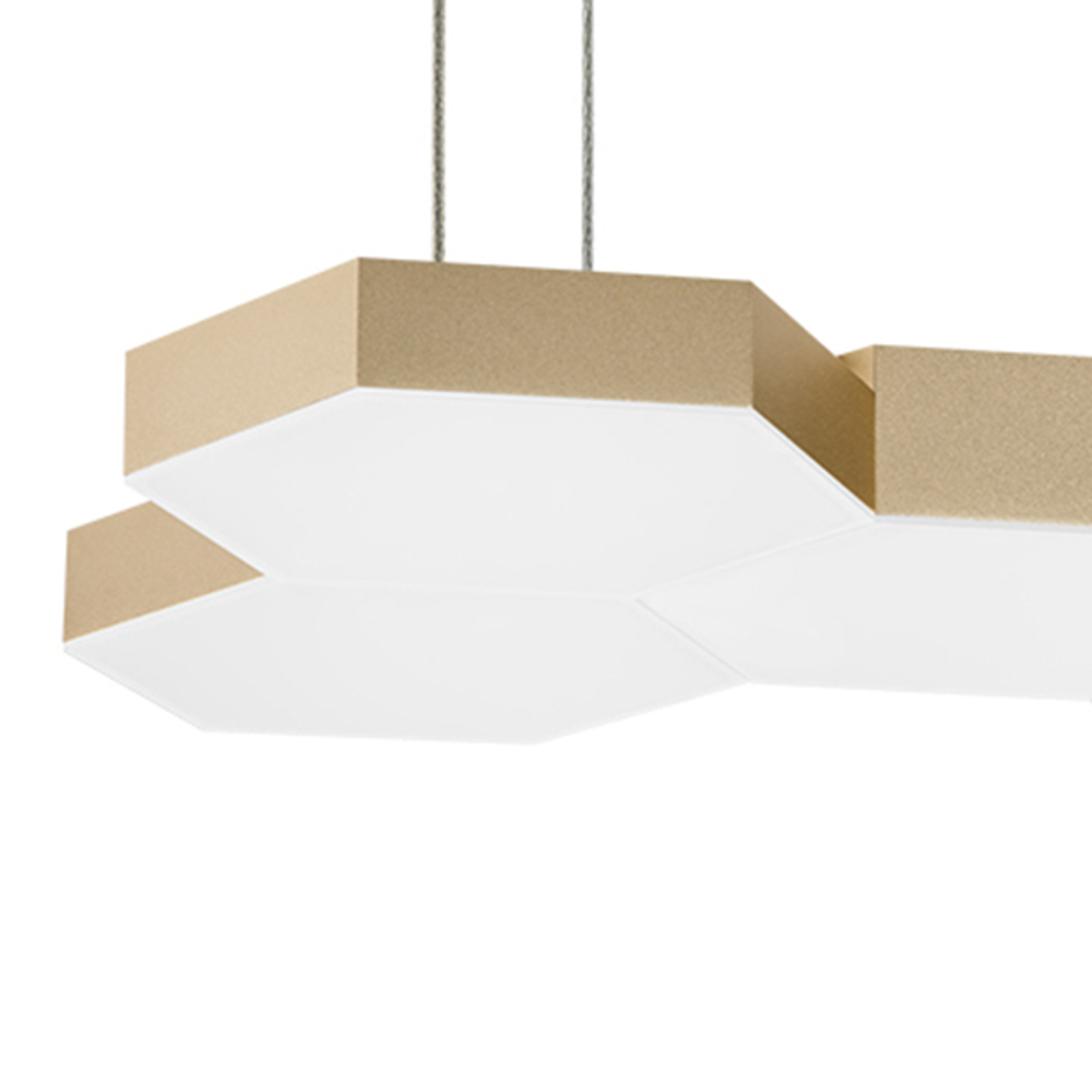 750263 Люстра подвесная FAVO LED-80W 3840LM ЗОЛОТО 4000K