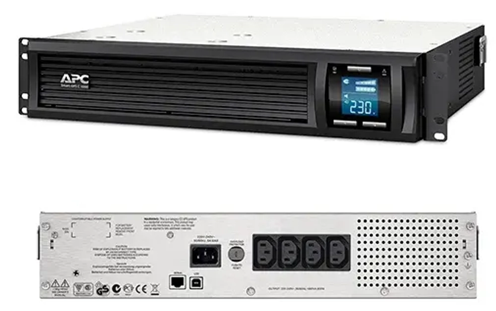 Источник бесперебойного питания APC Smart UPS SMC1000I-2U 1 кВА 600 Вт