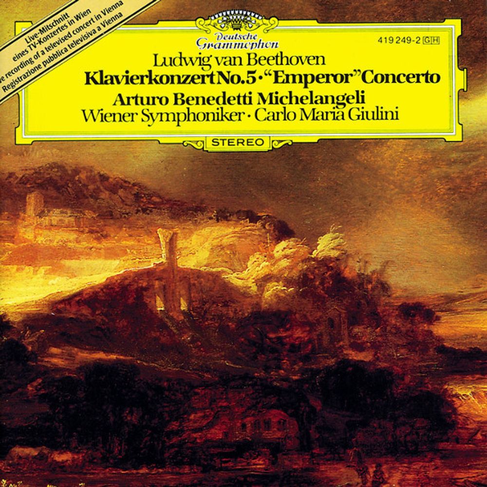 Arturo Benedetti Michelangeli, Wiener Symphoniker, Carlo Maria Giulini / Ludwig van Beethoven: Piano Concerto No. 5 In E-Flat Major, Op. 73 &quot;Emperor&quot; (LP)