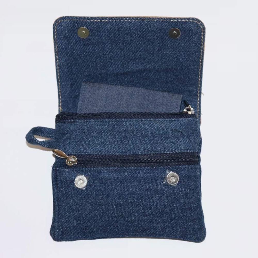 Набор съемных укороченных спиц Denim Indigo Wood Mini, длина 6,7см, KnitPro