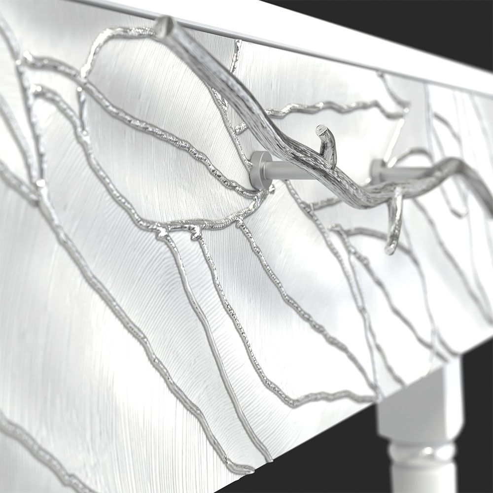 Консоль Арт Классика Айс Античное серебро