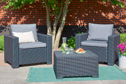 Комплект мебели California 3 Seater Set, серый