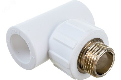 Тройник 20Х3/4 комбинированный нар. резьба ПОЛИТЭК