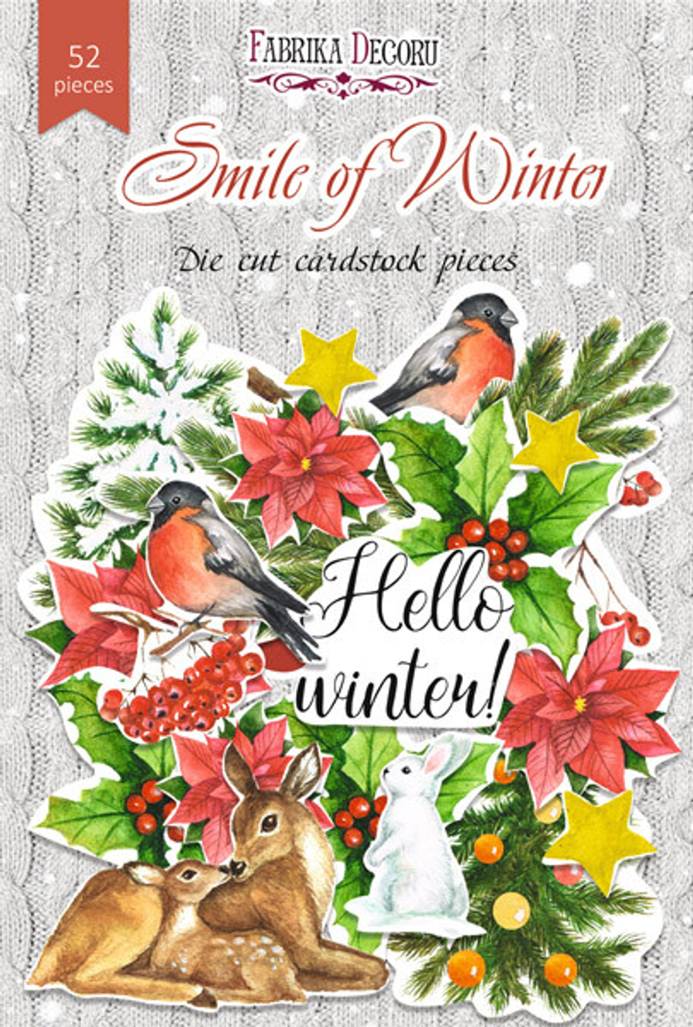 Набор высечек, коллекция "Smile of winter", 52шт