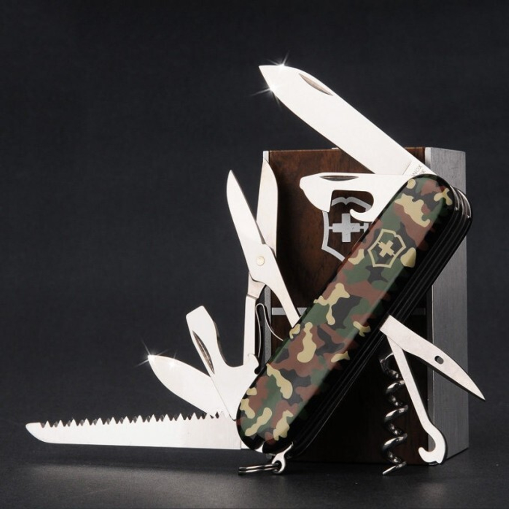 Нож Victorinox Huntsman, 91 мм, 15 функций, камуфляжный