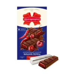 Шоколад темный с вишней и перцем "Коммунарка", 200гр.