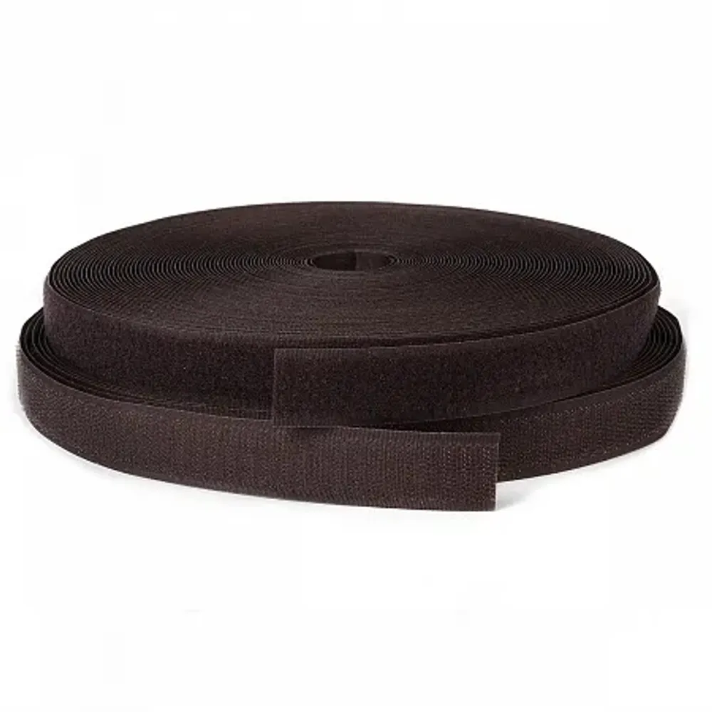 Велкро &quot;липучка&quot; комплект, ш. 2,5 см, коричневый