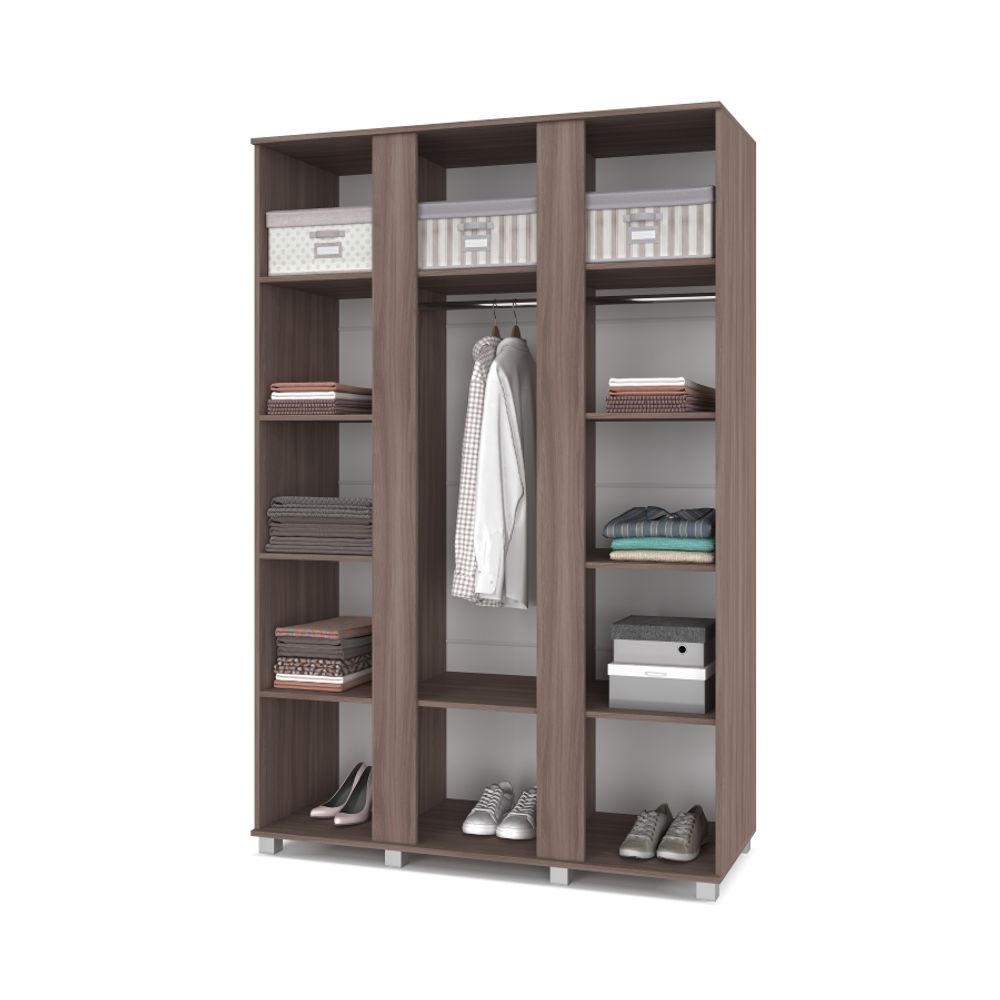 Шкаф трехстворчатый "Пандора" П32 (шимо темный/шимо светлый), ЛДСП, MODERN