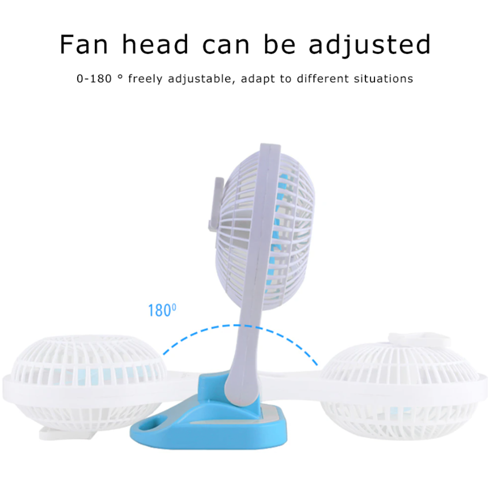 Вентилятор аккумулят. + светильник NGY HYF-AF001