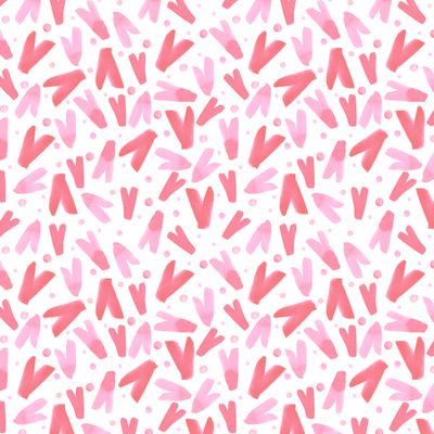 Сердца с горошком