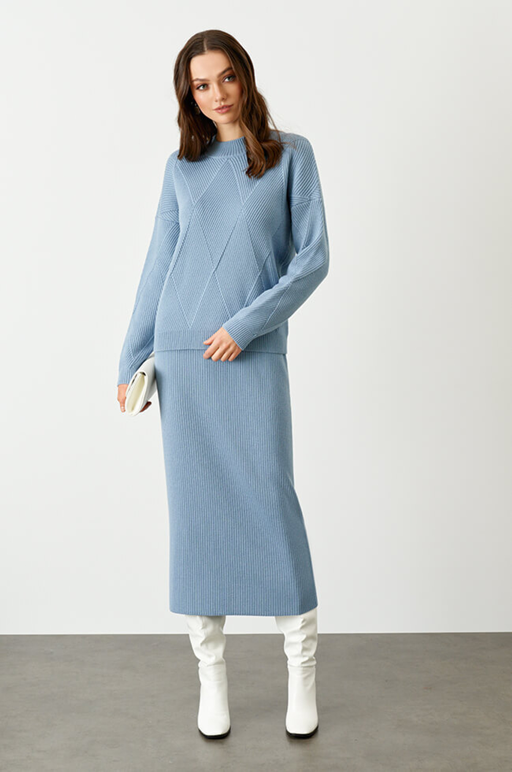 22740 Джемпер женский (голубой)