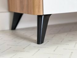 Комод Адам (дуб крафт золотой/белое дерево)