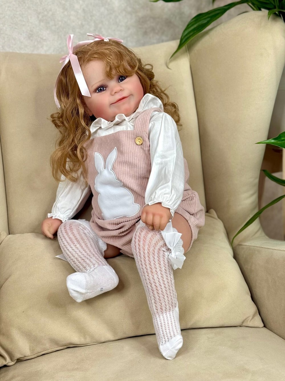 Кукла Реборн мягконабивная 60см (FA-962)