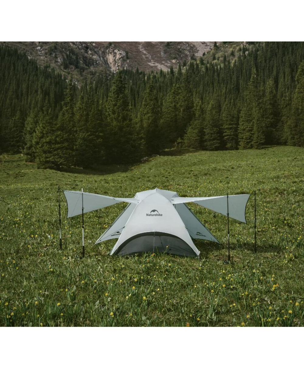 Палатка Naturehike Star River UL Si 2-местная, алюминиевый каркас, хаки