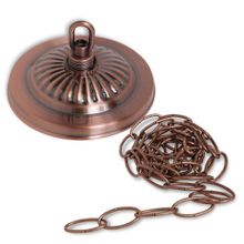 Светильник Fortuna Crown Red Bronze 3 плафона