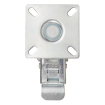 Опора колесная со стопором и площадкой WL/B-60R/50 kg (brake) резина