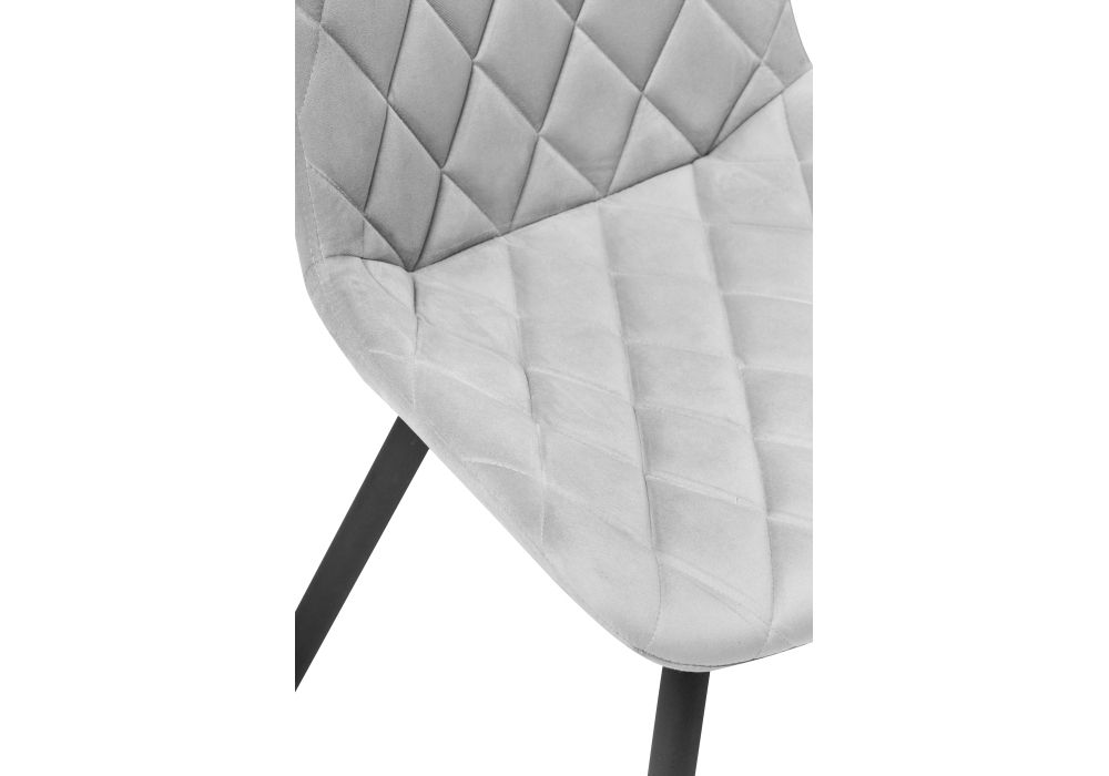 Стул на металлокаркасе Баодин К крутящийся светло-серый / черный