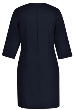 Офисное платье 1390Аа, Тёмно тёмно син #70ТТСи051390Аа
