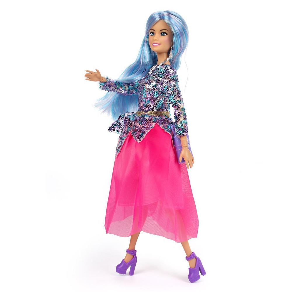 Кукла тип модель 29 см София, цветные волосы, в вечернем платье, аксесс.66001-BF13-S-BB КАРАПУЗ